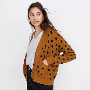 Madewel Hillview Cardigan Sweater in Painted Spots XXS